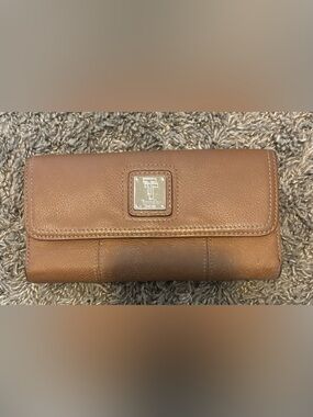 Brown Leather Tignanello Wallet